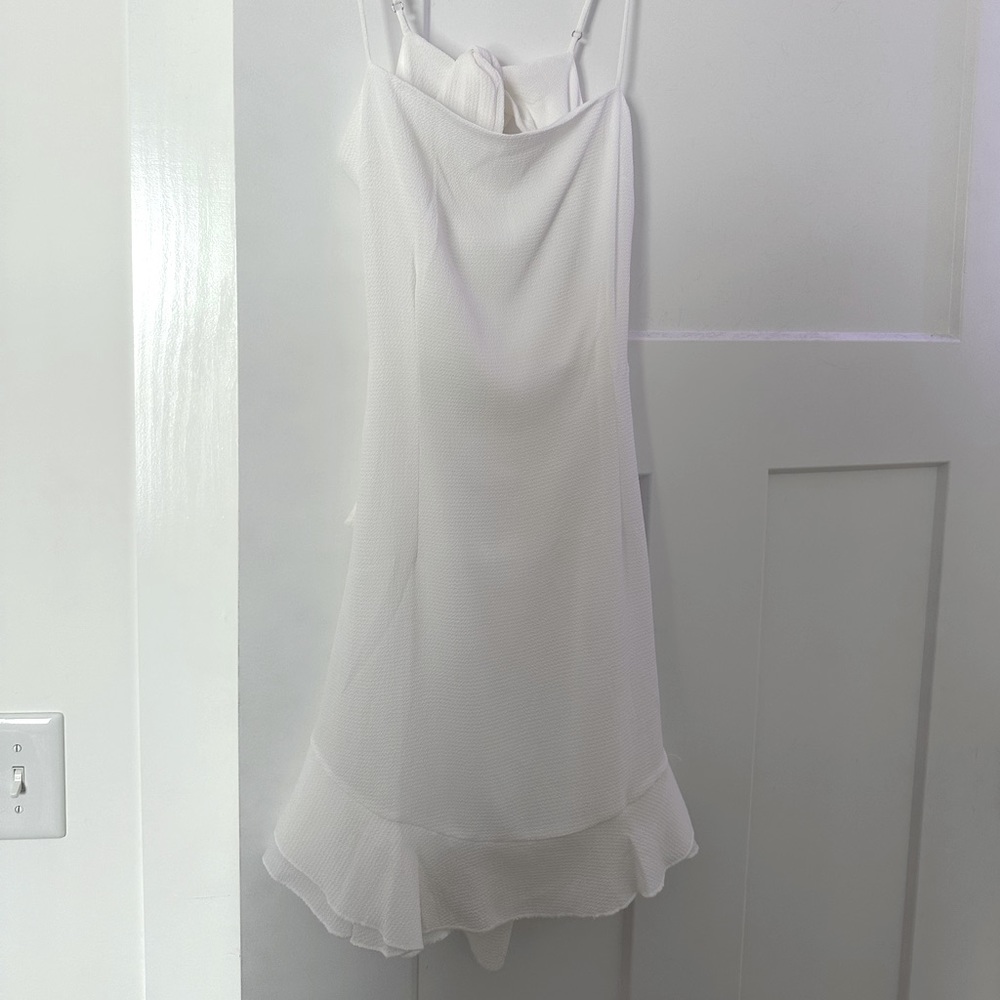 White mini dress